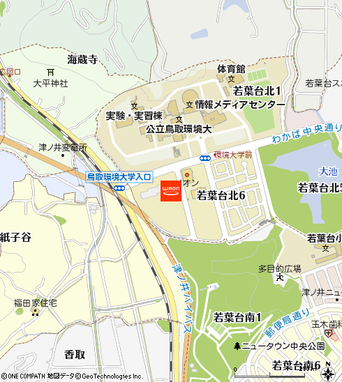 イオン津ノ井店付近の地図